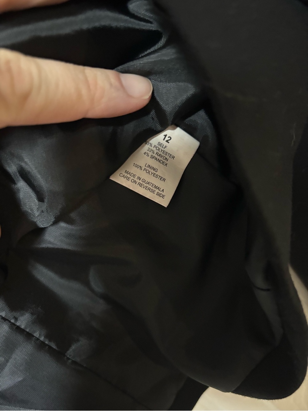 Briggs New York Black Ruched Hourglass Blazer Jacket Tailored Size 12 - Picture 3 of 6